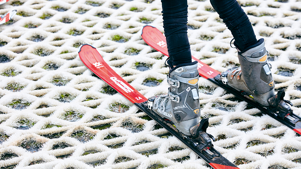 Learn to ski as a family: dry ski slope